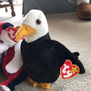 ty Accessories - Pair of Classic Patriotic Beanies πΊπΈ ty Accessories - Pair of Classic Patriotic Beanies πΊπΈ
